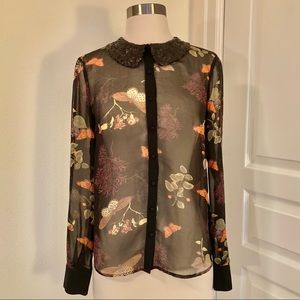 Kensie Peter Pan Collar Blouse